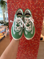 Sneakers Swing - Green / White Stripe