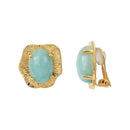 Boucles D'Oreilles Clip Swann Amazonite
