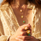 Collar Swann Amazonita
