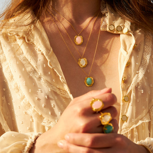 Collier Swann Amazonite