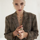 Collier Swann Nacre Grise