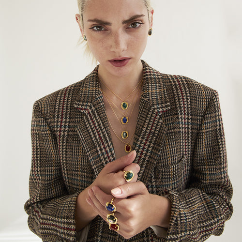 Collier Swann Nacre Grise