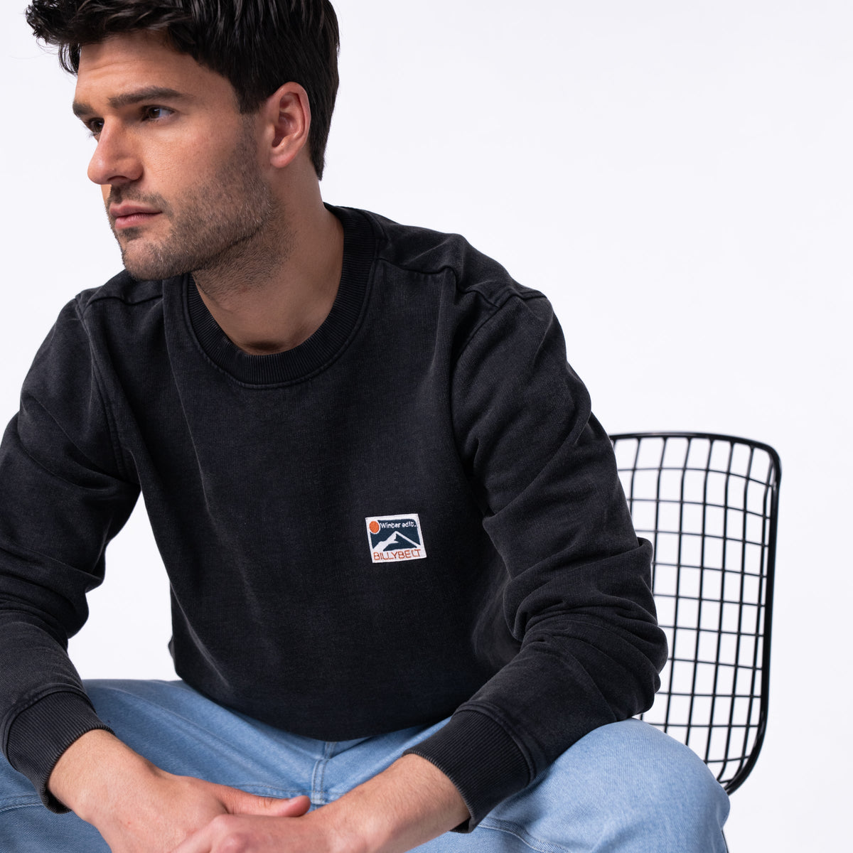 Sweatshirt En 100% Coton Biologique Winter - Noir