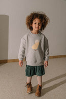 Sweat-Shirt Bart Gris Chiné Poussin