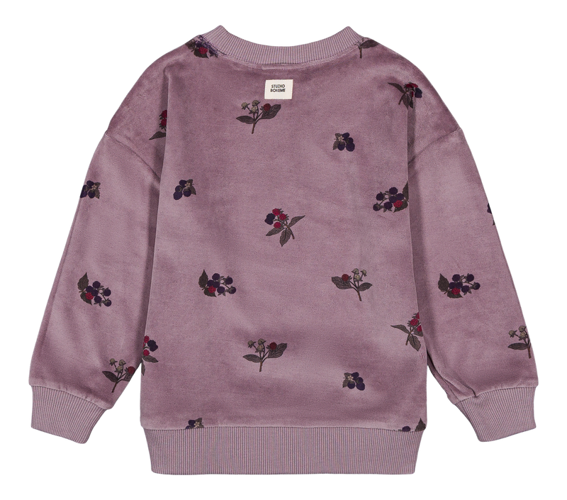Sweat-Shirt Bart Velvet Mauve Mûres