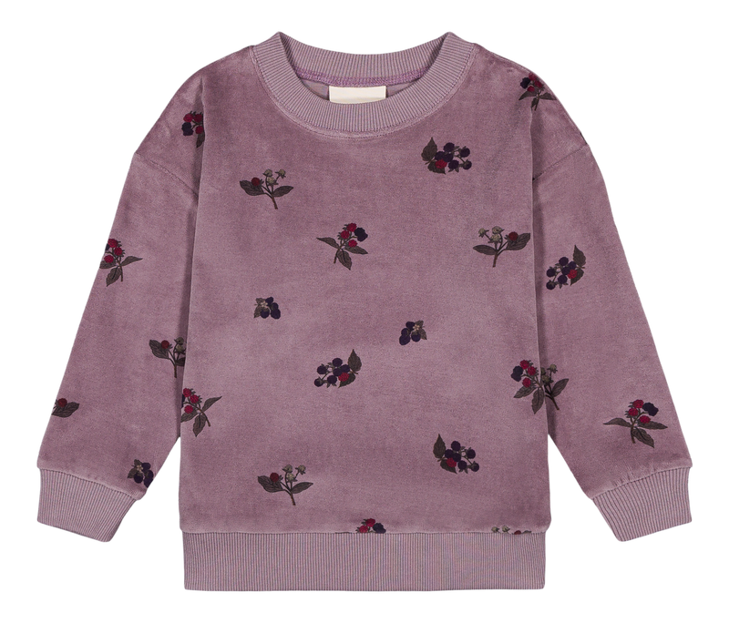 Sweat-Shirt Bart Velvet Mauve Mûres