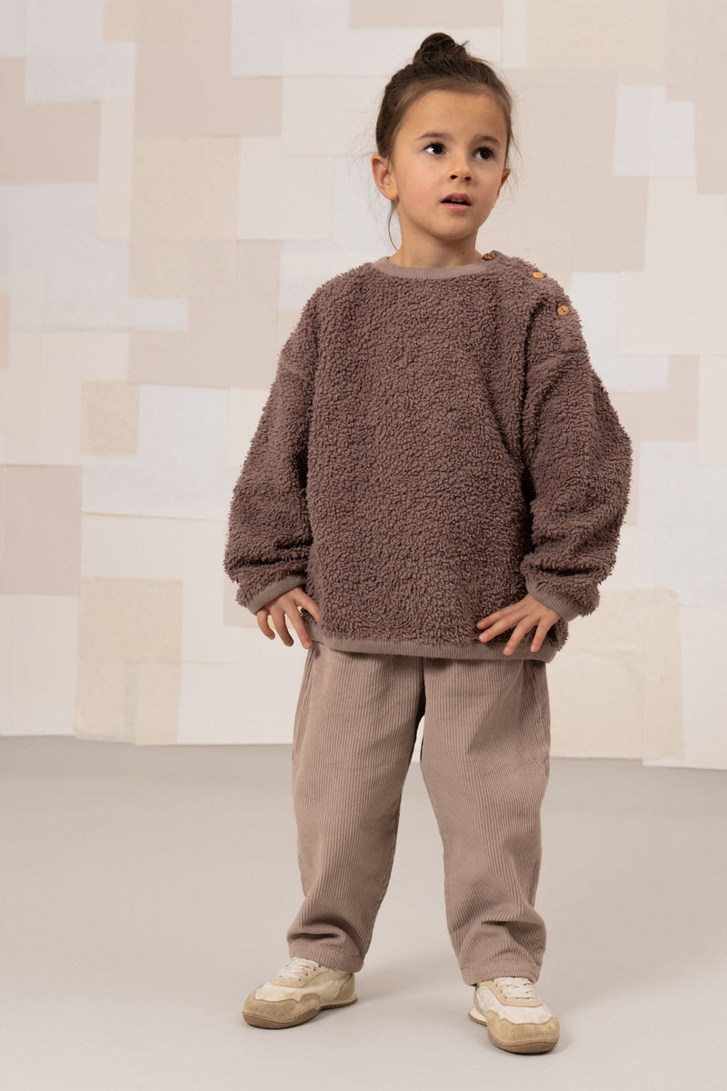 Sweat-Shirt Ours Minio Mauve