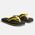 Womens Y// Emb. Flip Flop - Black/Yellow - Women