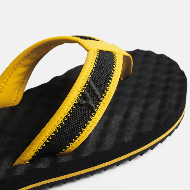 Womens Y// Emb. Flip Flop - Black/Yellow - Women