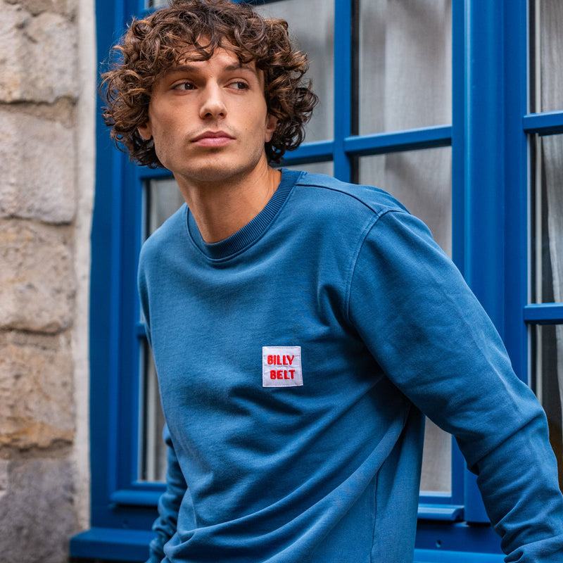 Sweat En 100% Coton Bio Billyclub - Bleu