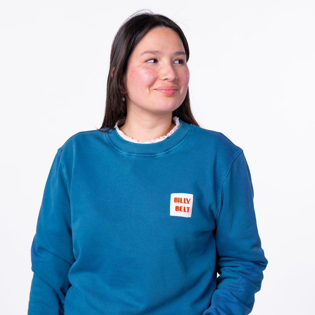 Sudadera 100 % Algodón Orgánico Billyclub - Azul