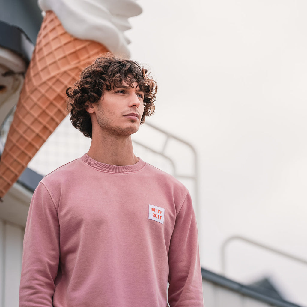 100% Organic Cotton Billyclub Sweatshirt - Pink