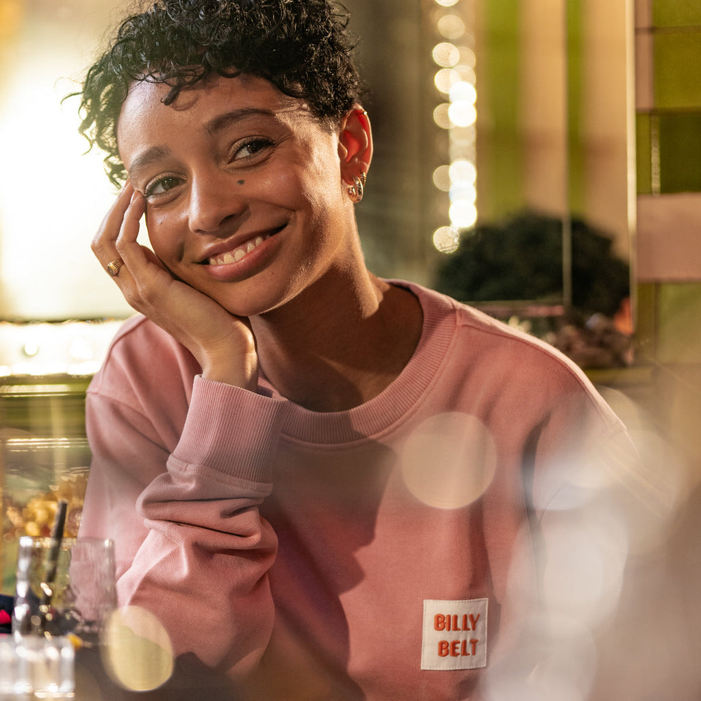 100% Organic Cotton Billyclub Sweatshirt - Pink