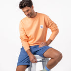 Sweat En 100% Coton Bio Billyclub - Orange