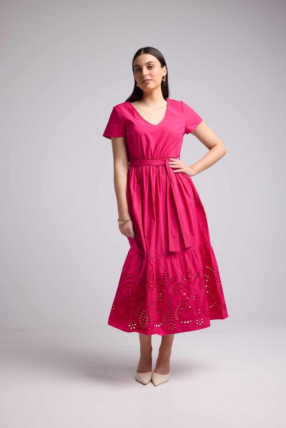 Vestido Largo - Sybille - Fucsia