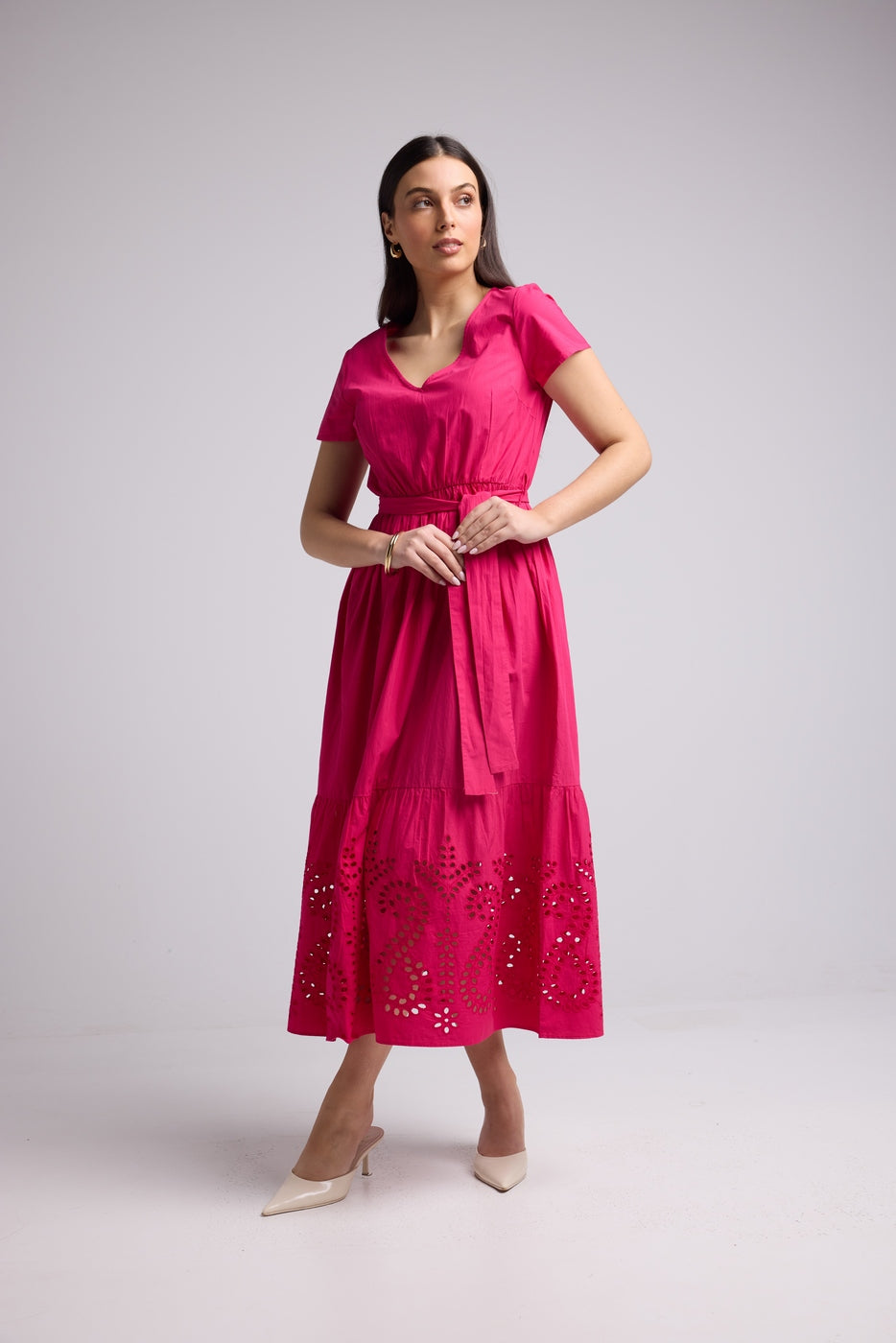 Vestido Largo - Sybille - Fucsia