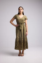 Vestido Largo - Sybille - Caqui
