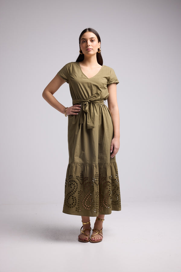 Robe Longue - Sybille - Khaki