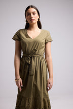 Vestido Largo - Sybille - Caqui