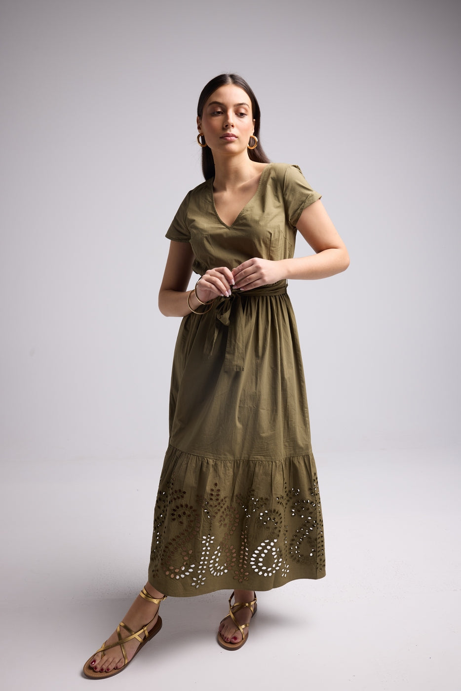 Vestido Largo - Sybille - Caqui