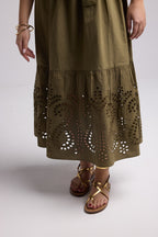 Vestido Largo - Sybille - Caqui