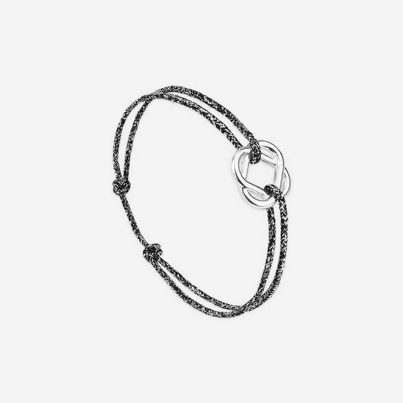 Bracelet Symbole - Anthracite Pailleté