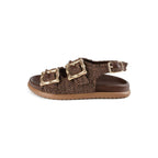 Chasing The Dragon Sandals - Brown