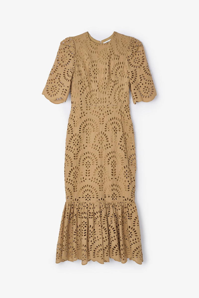 Robe Leyre Découpé Beige