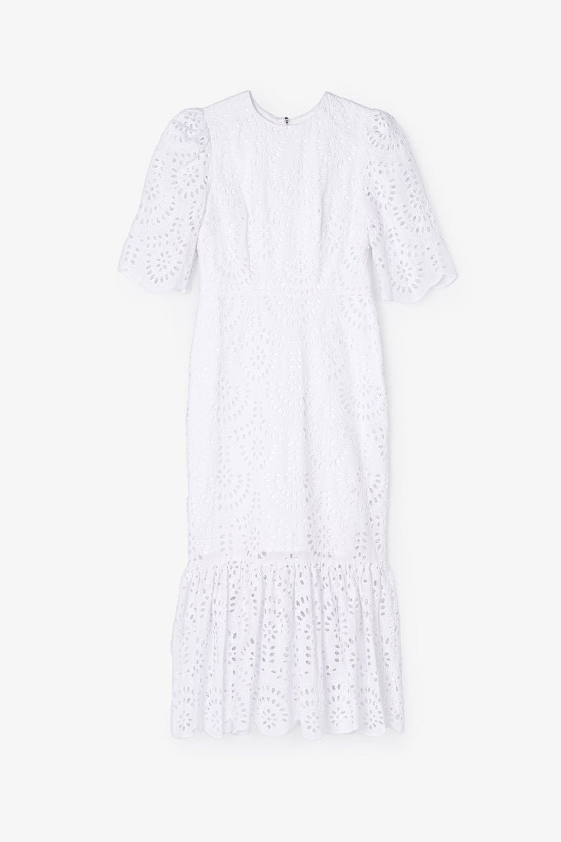 Robe Leyre Découpé Écru