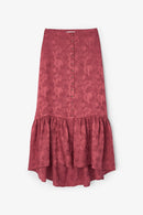 Jupe Federica Jacquard Rustique Terracotta