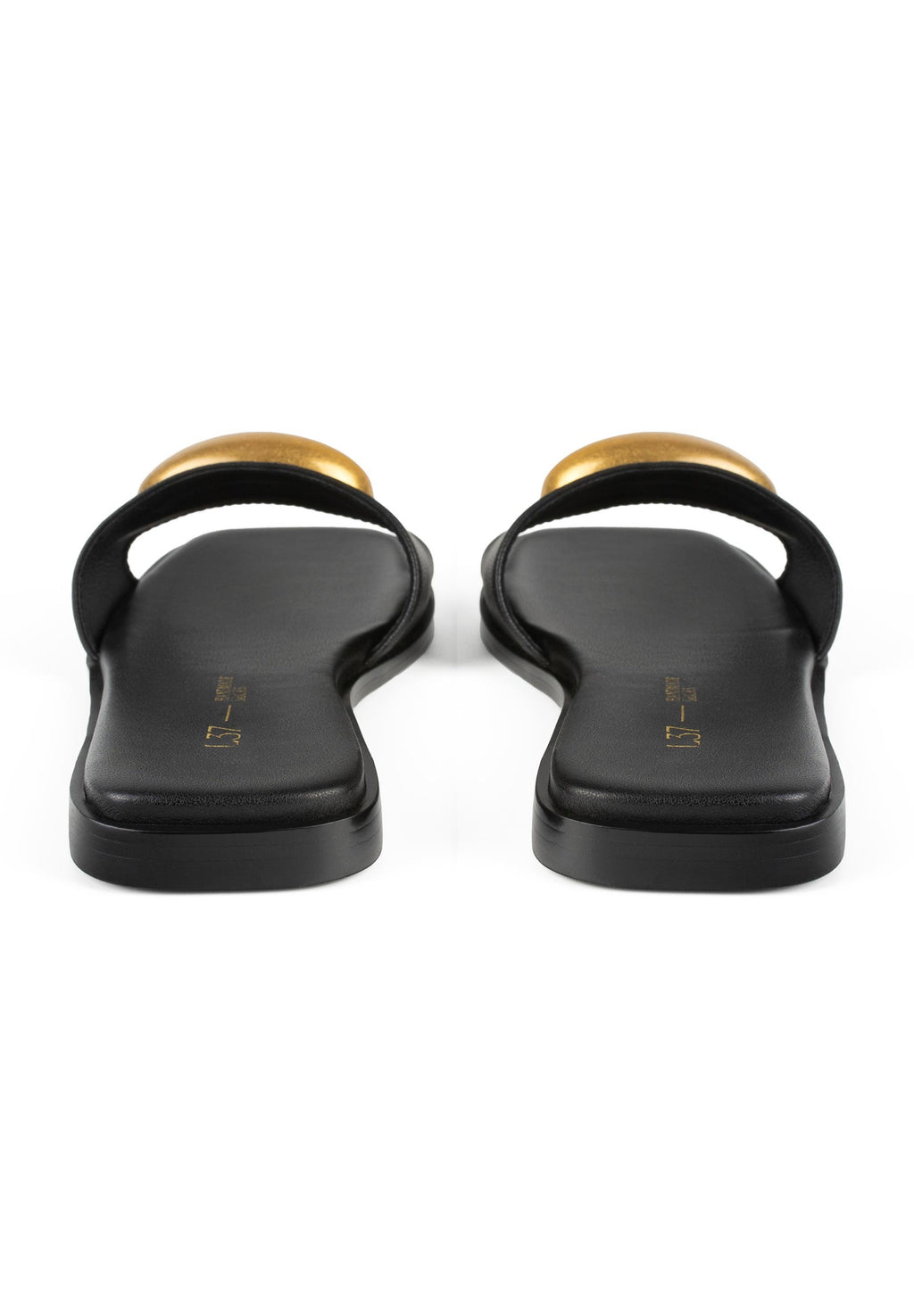 Fair And Square Open-Toe Sandals - Black