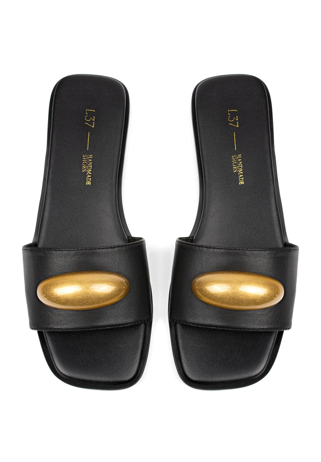 Fair And Square Open-Toe Sandals - Black