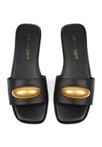 Fair And Square Open-Toe Sandals - Black