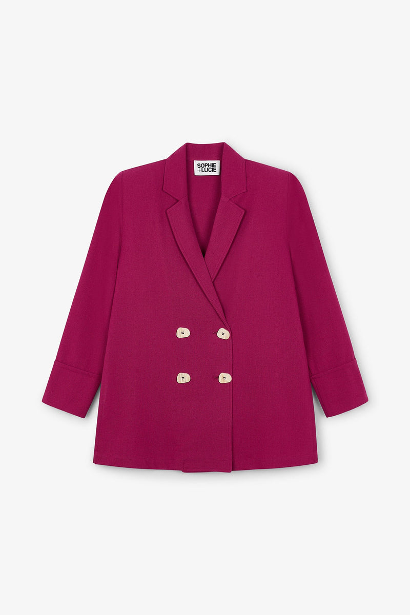 Veste Icon Fil Prune