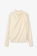 Pull Foulard Maille Écru