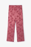 Pantalon Crop Palmes Sienne