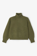 Pull Cygne Maille Kaki