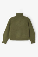 Pull Cygne Maille Kaki