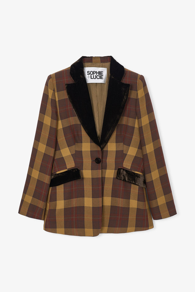 Blazer Ana Madras Marron