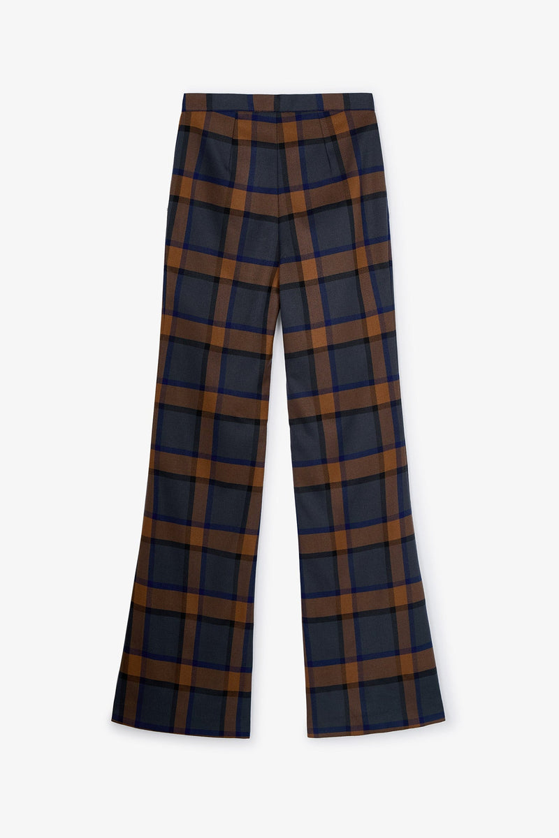 Pantalon Eighties Écosse Bleu