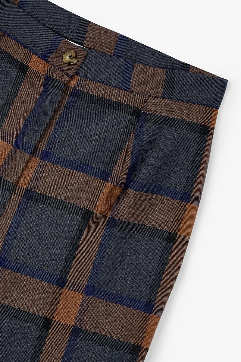 Pantalon Eighties Écosse Bleu