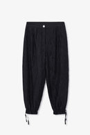 Pantalon Bouffant Froissé Noir