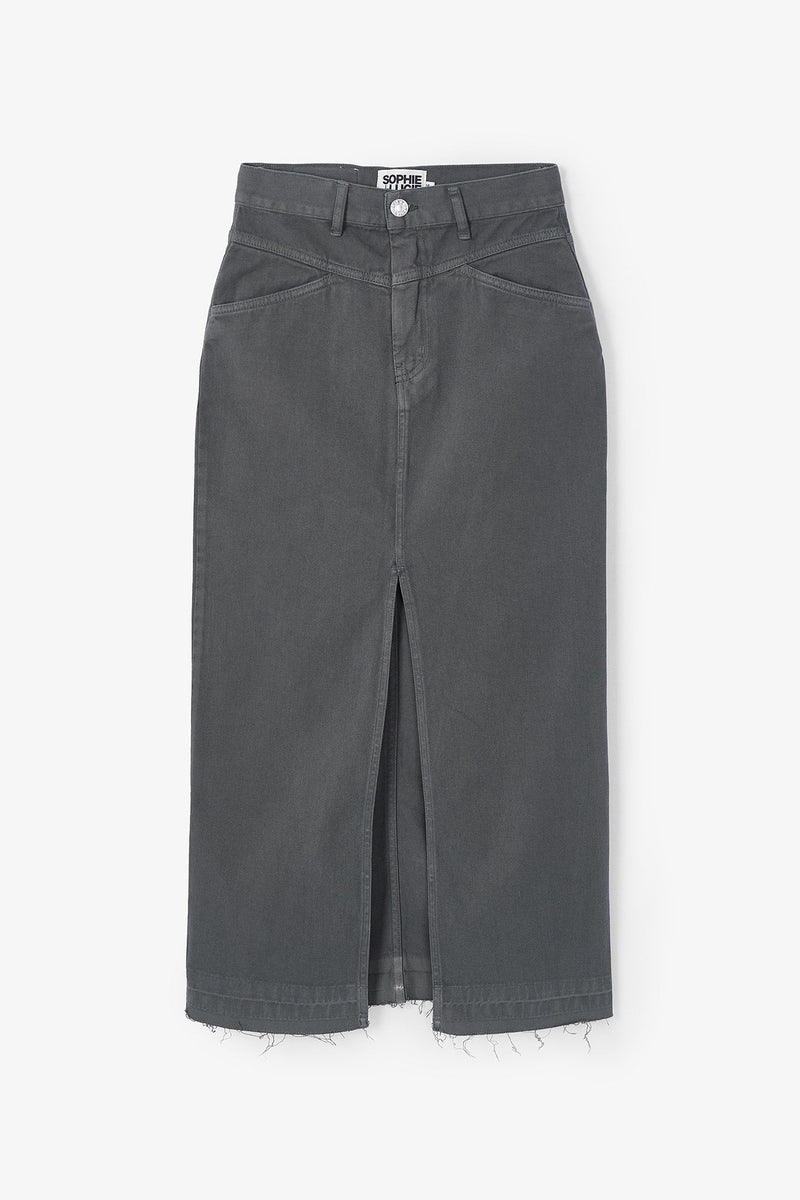 Jupe Denim Sergé Gris