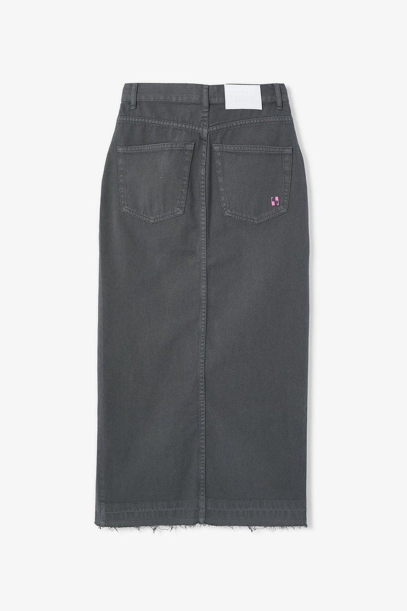 Jupe Denim Sergé Gris
