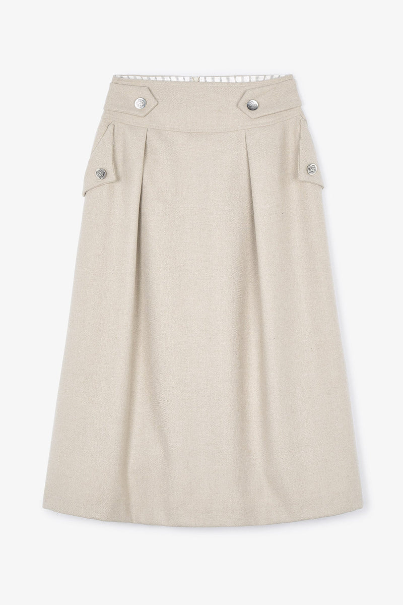 Jupe Autriche Flanelle Sable
