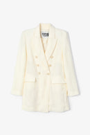 Veste Croisée Jade Écru