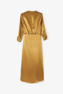 Robe Fernanda Satin Ocre