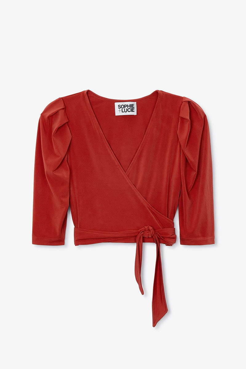 Top Corina Maille Rouge