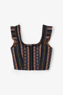 Corset Tyrol Grecques Noir