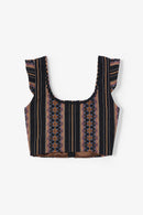 Corset Tyrol Grecques Noir